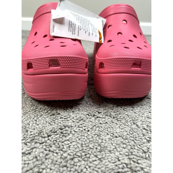 NWT Crocs Siren Clog Pink Crush Platform High Heel Women Size 12 Barbie Hot Pink - Picture 8 of 10